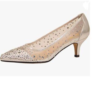 XYD Gold Rhinestone Heels